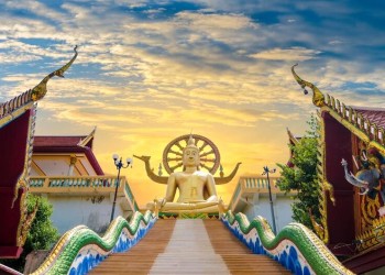 Wat Phra Yai: Uy nghi Phật Lớn trên ngọn đồi Thái Lan