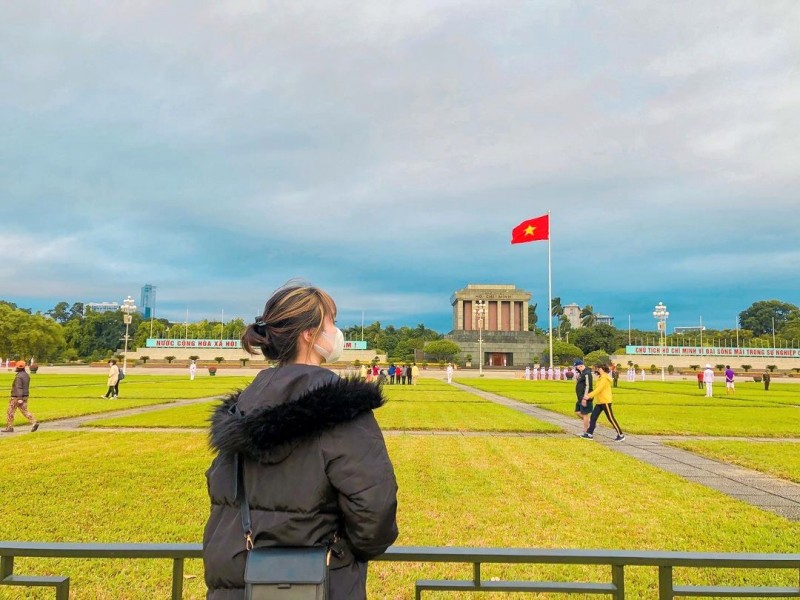 Điểm check-in yêu thích của người dân và du khách thủ đô. (Ảnh: @chellyfishg13)