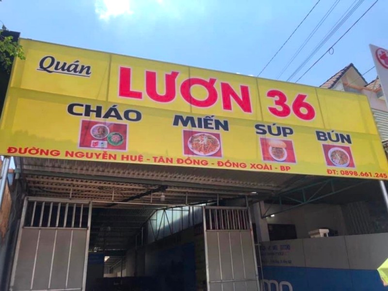 Quán lươn 36 nổi tiếng tại Đồng Xoài, Bình Phước.