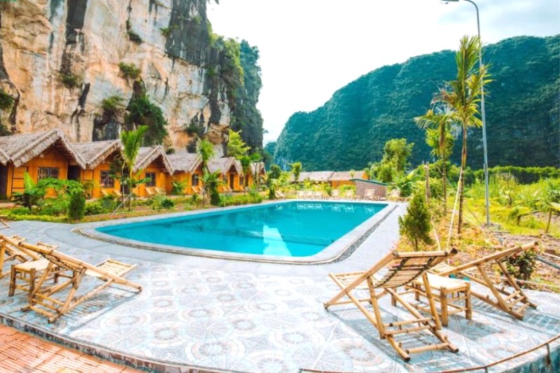 Tràng An Valley Bungalow: Yên bình dưới chân núi Ninh Bình.