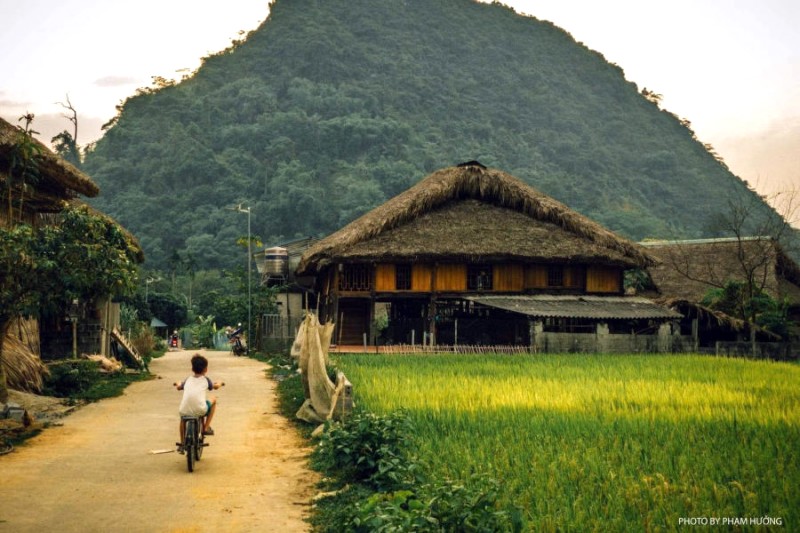 Làng quê Hà Giang: Yên bình len lỏi, xóa tan mọi phiền muộn.