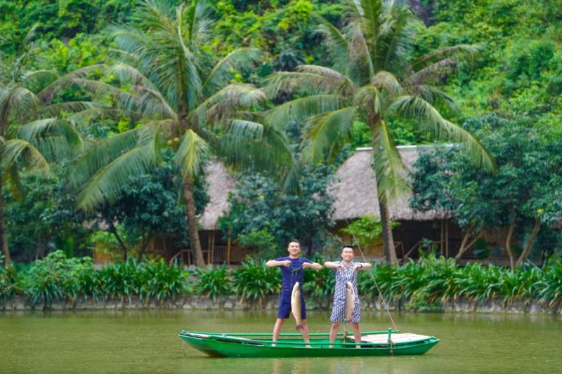 Hoạt động câu cá tại Ans Eco Garden