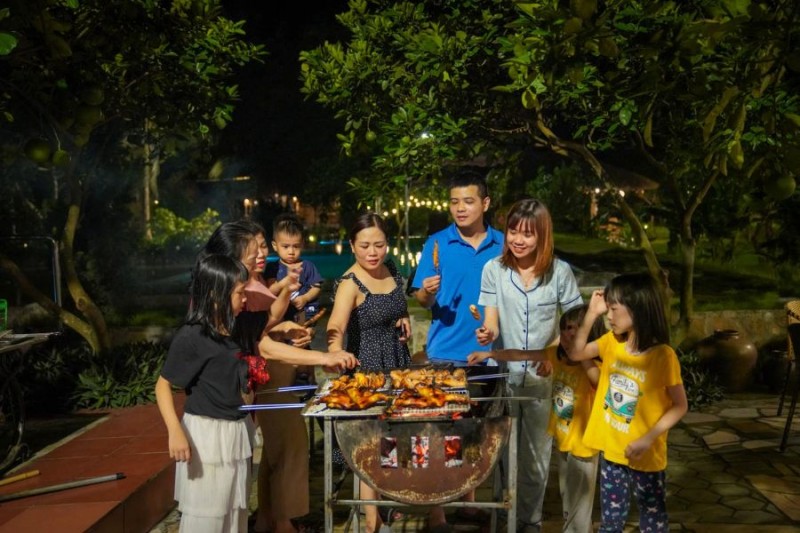 Tiệc BBQ ấm cúng cùng gia đình