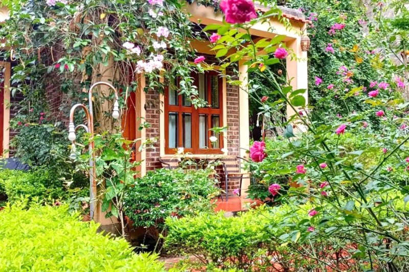 Phòng đôi hướng vườn, Tam Coc Sunshine Homestay.