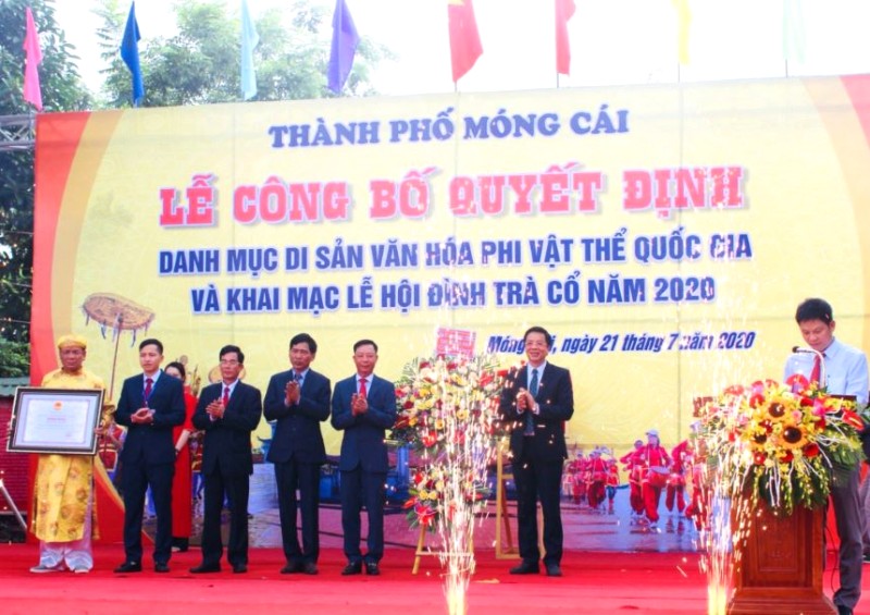 Lễ hội Trà Cổ được công nhận Di sản văn hóa phi vật thể quốc gia (2020).