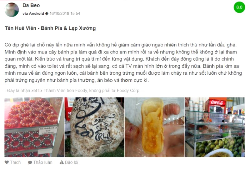 Tân Huê Viên: Bánh pía ngon, kiến trúc đẹp.