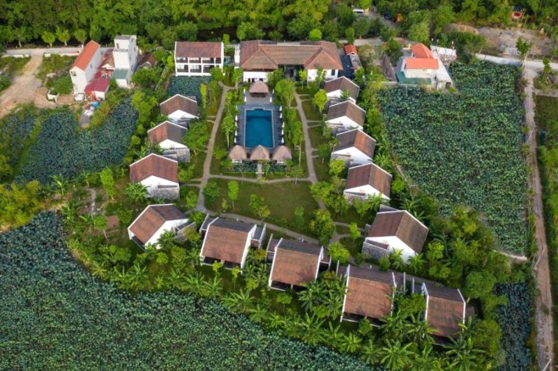 Resort sang trọng từ trên cao.