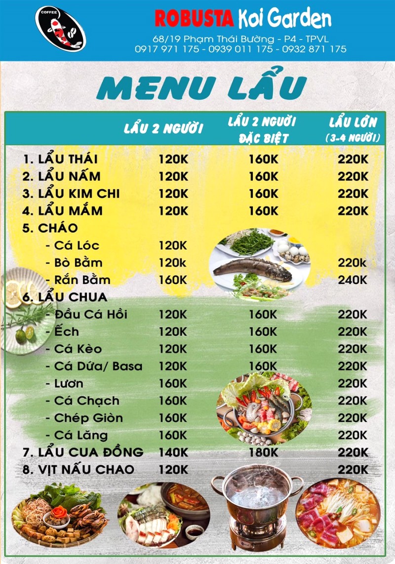 Lẩu miền Tây đa dạng