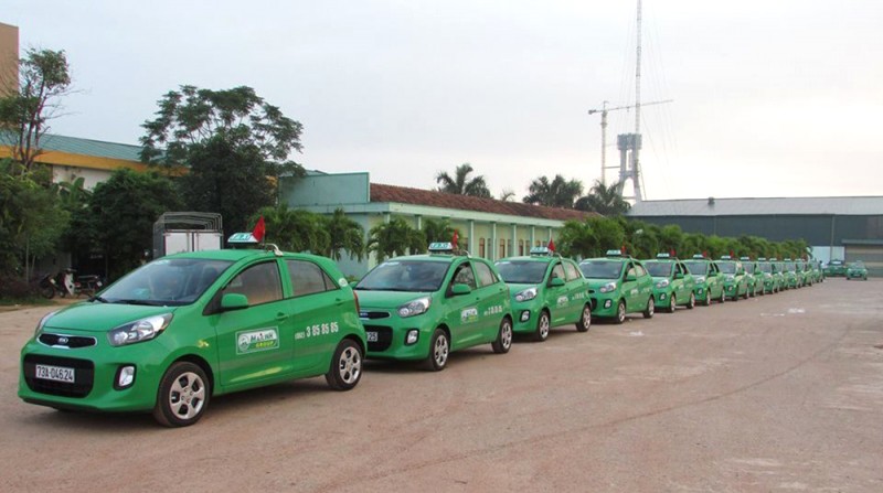 Taxi Mai Linh xanh quen thuộc, phủ sóng Quảng Bình.