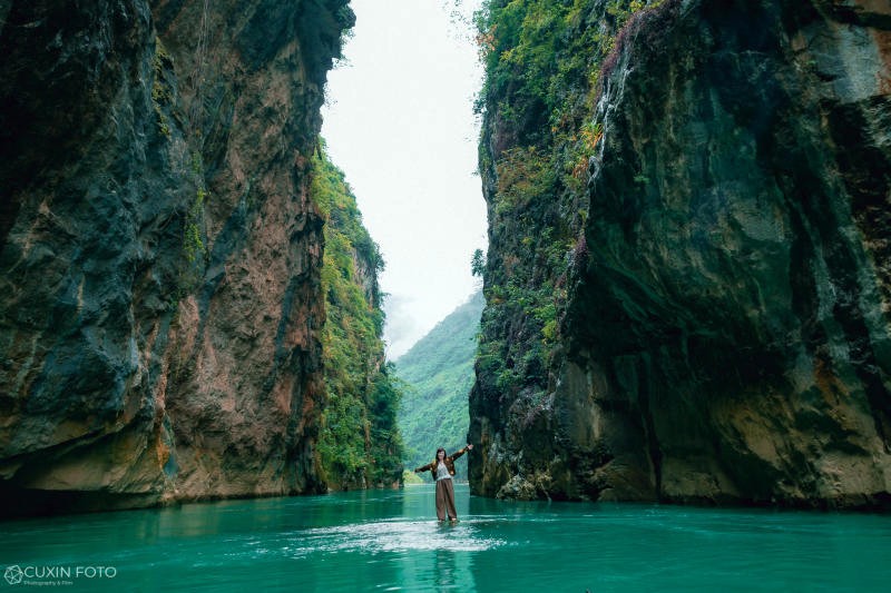 Mỏm đá Sông Nho Quế: thử thách cho tín đồ ưa phiêu lưu.