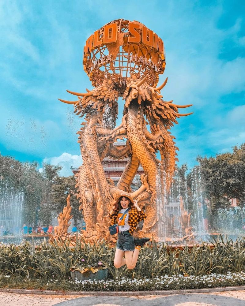 Công viên Rồng Quảng Ninh Dragon Park - điểm vui chơi giải trí hàng đầu Hạ Long.  (Ảnh: @camxxoan_)