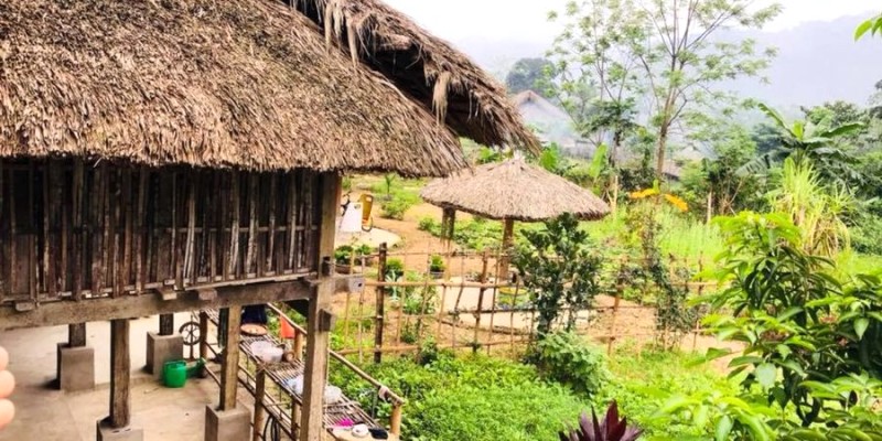 Khuôn viên xinh xắn của homestay