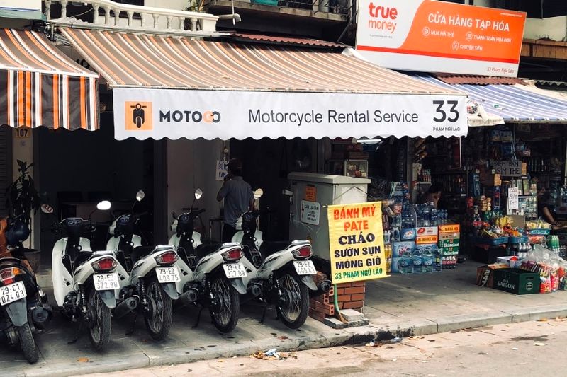 MOTOGO: Cho thuê xe máy, phủ sóng toàn quốc.