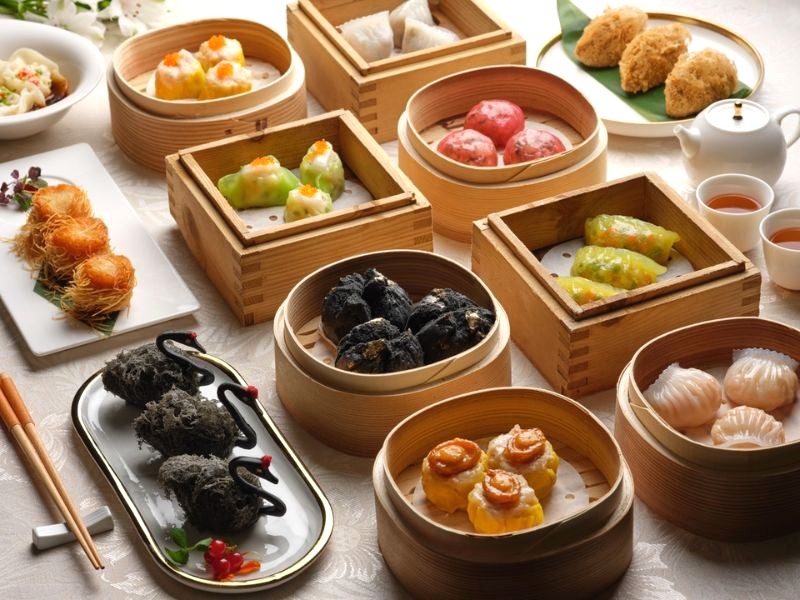 Dim sum đa dạng nhân.