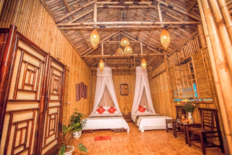 Phòng Bungalow twin bed, lý tưởng cho gia đình nhỏ (3-4 người).