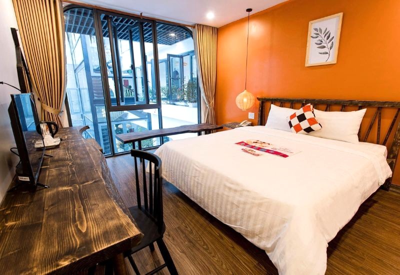 Phòng nghỉ Life Boutique Hotel hút khách bởi lối kiến trúc mở, lý tưởng cho những tâm hồn phiêu lưu.