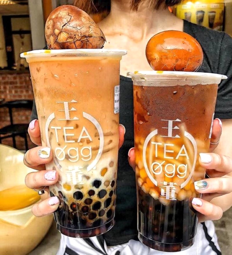 WangTea Egg hút khách bởi trà trứng độc đáo.