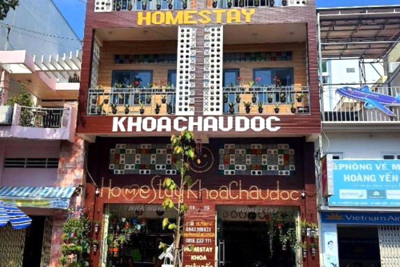 Châu Đốc Homestay hút khách ngoại bởi kiến trúc độc đáo.