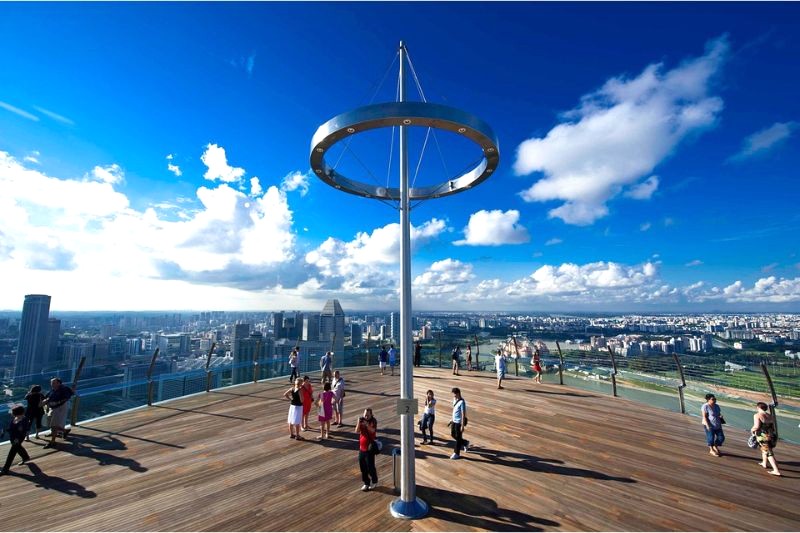 SkyPark:  Toàn cảnh Singapore hiện đại.