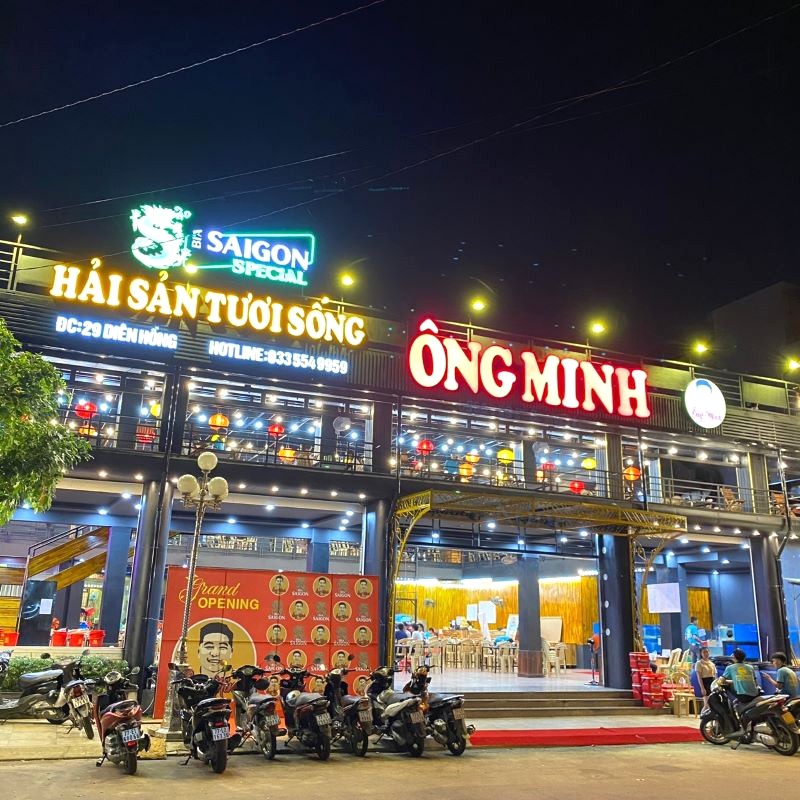 Hải sản tươi ngon, hấp dẫn - Quán Quy Nhơn Ông Minh!