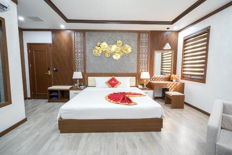 Phòng nghỉ sang trọng, ấm cúng tại New Sun Hotel