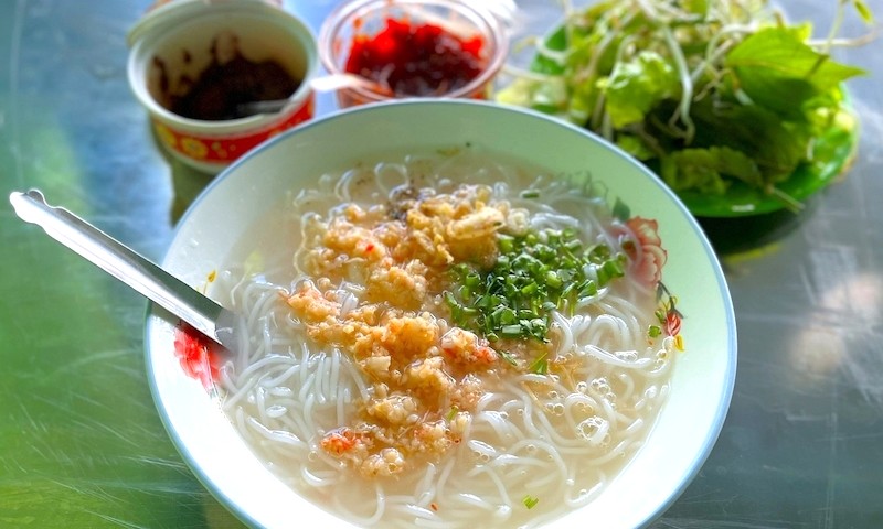 Bún tôm Châu Trúc, món sáng Bình Định.