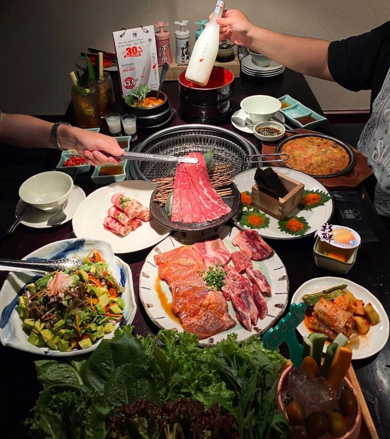 Gyu Shige (quận 1): Yakiniku ngon, thực đơn phong phú.