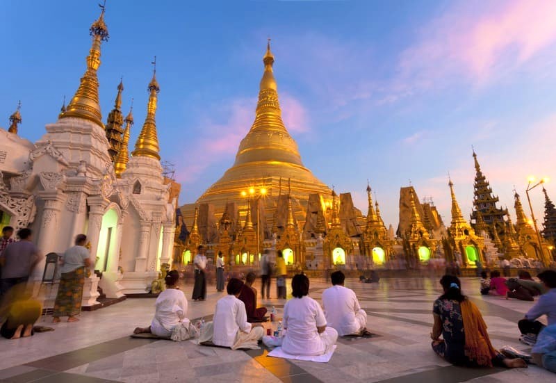 Yangon, đô thị lớn ở Myanmar.