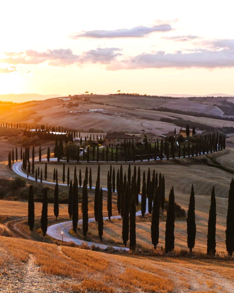 Tuscany thơ mộng với những vườn nho, ô liu xanh mướt và thị trấn cổ kính ẩn mình trên sườn đồi.