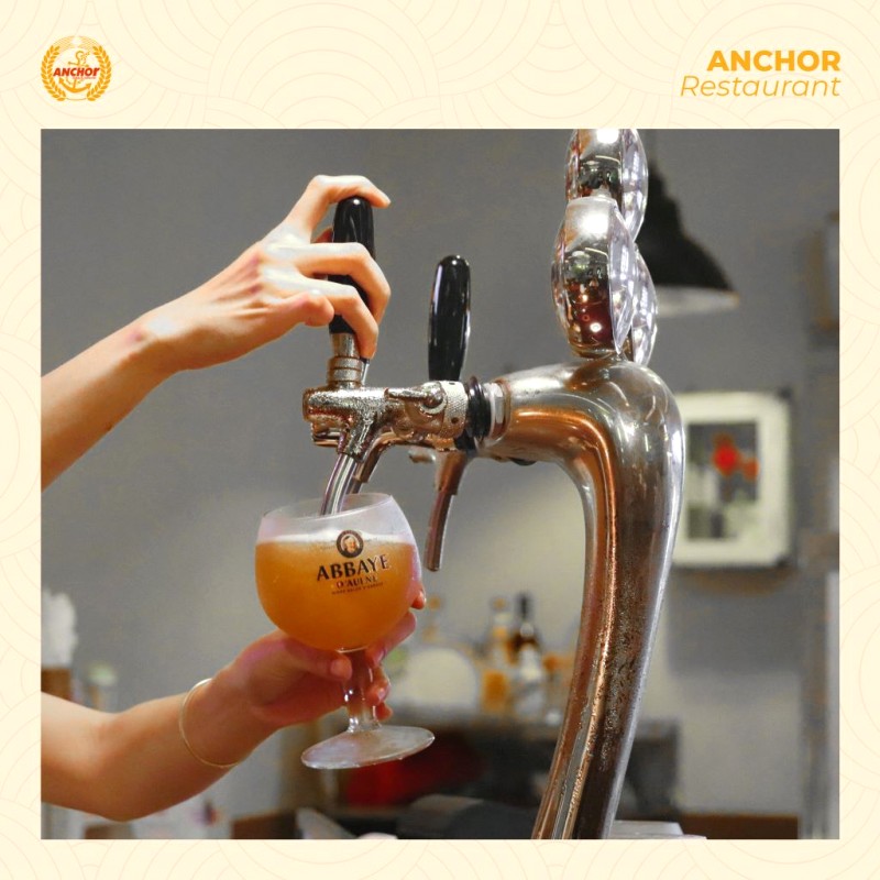 Bia tươi mát lạnh tại Anchor, điểm tô thêm hương vị cho những câu chuyện. 🍻 #Anchorrestaurant.vn