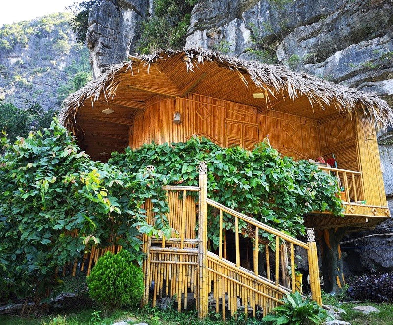 Ninh Bình: Nghỉ dưỡng giữa thiên nhiên hoang sơ. (Ảnh: Hang Múa Ecolodge)