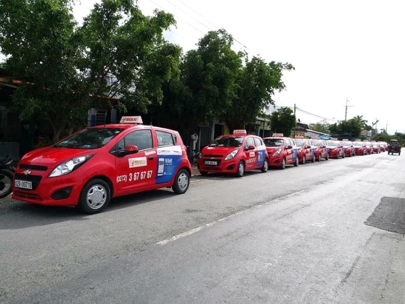 Taxi Sao Đỏ phổ biến ở An Giang.