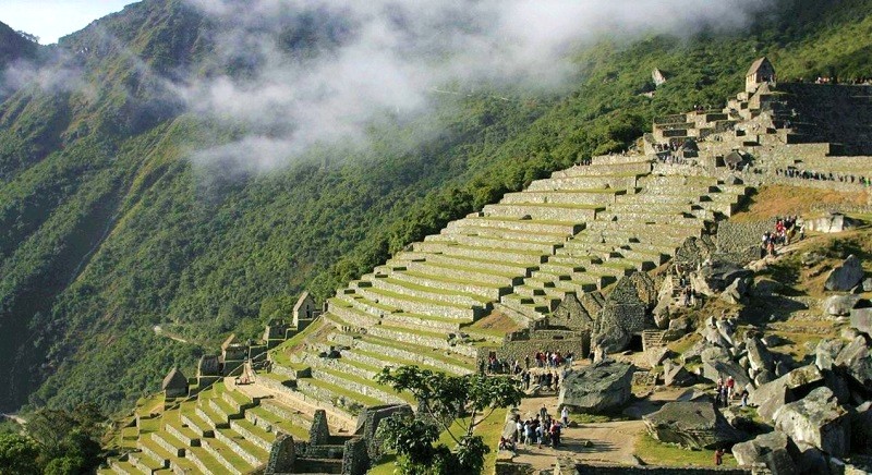 Ruộng bậc thang ấn tượng ở Machu Picchu, Peru.