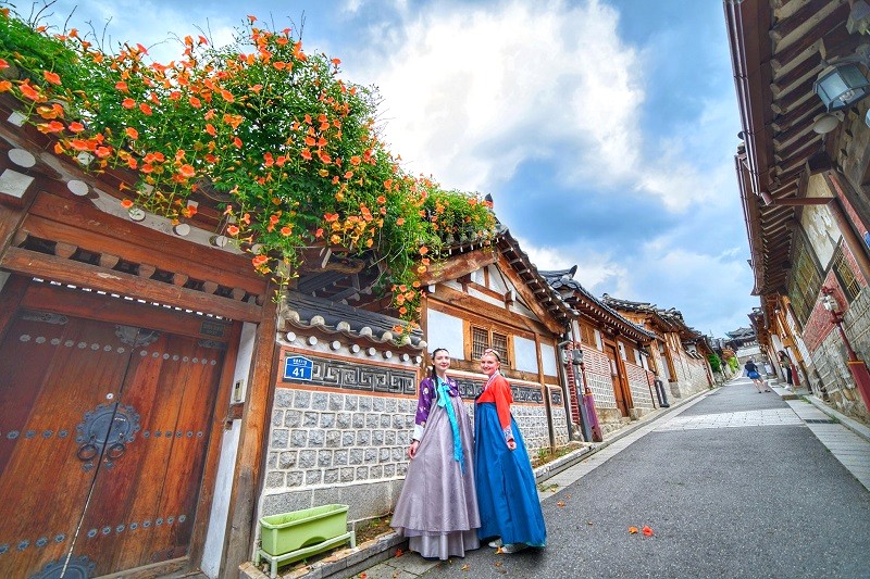 Làng Bukchon Hanok: Kiến trúc Joseon.