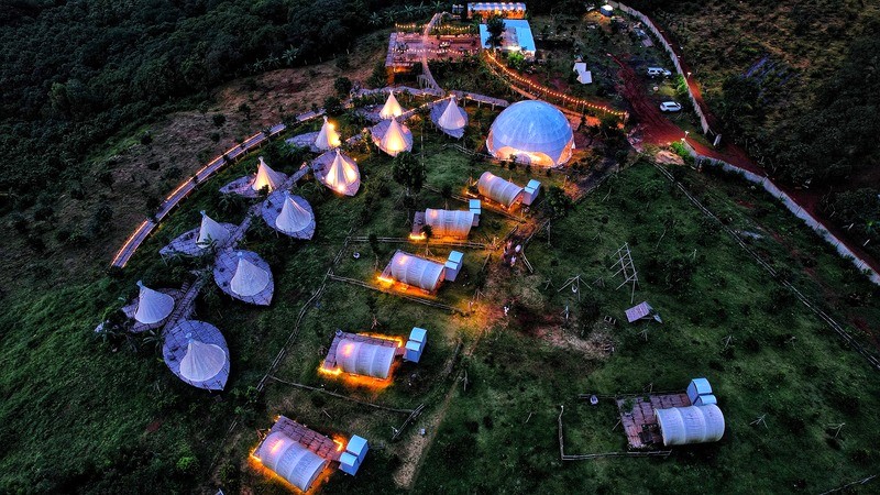 Panoglamp chào đón du khách quanh năm. Ảnh: Panorama Glamping.