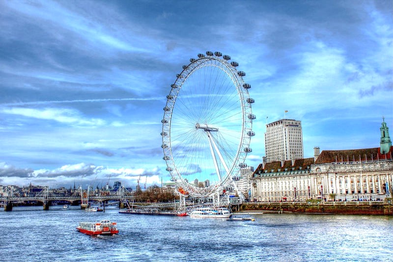 London Eye từng là vòng quay cao nhất châu Âu.