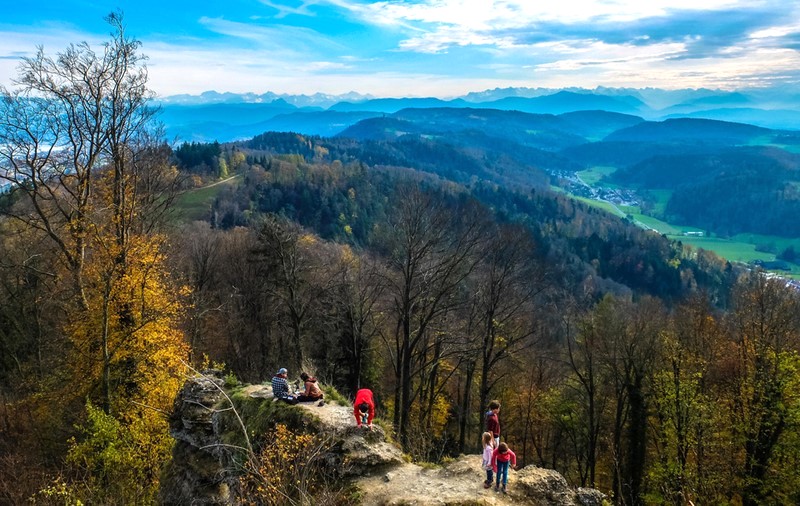 Uetliberg: Khung cảnh tuyệt đẹp, phía Tây Nam Zurich.