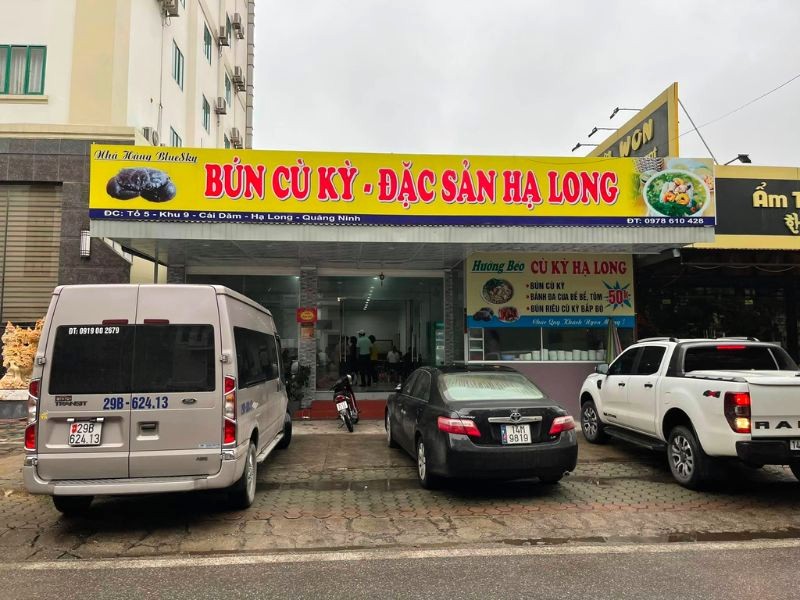 Bún cù kỳ Hường Béo: Quán quen thuộc của người dân và du khách.