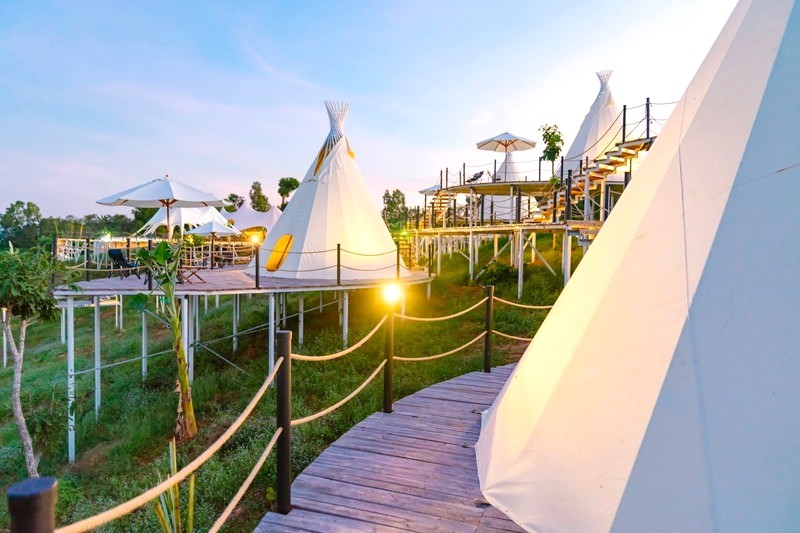 Panoglamp: Cắm trại tiện nghi (Ảnh: Panorama Glamping)