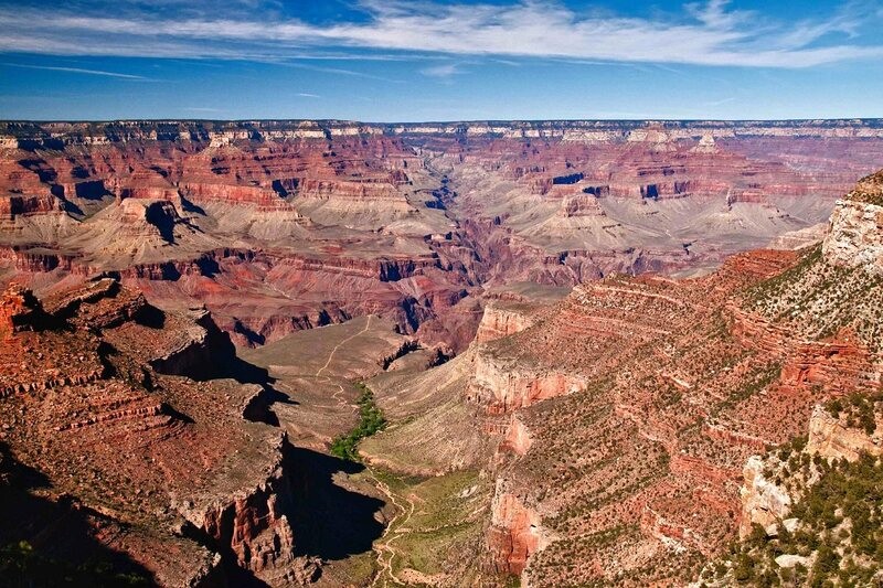 Rim Trail: Toàn cảnh South Rim ngoạn mục.