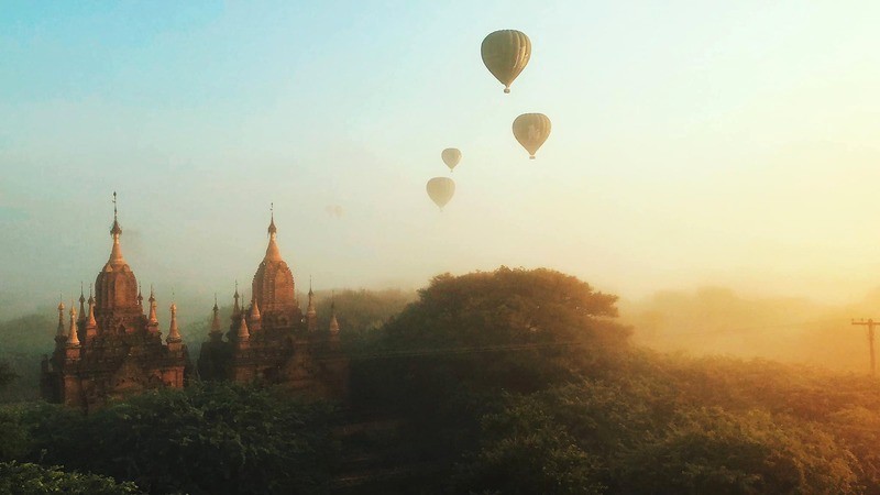 Bay khinh khí cầu ngắm Bagan, trải nghiệm khó quên! (Ảnh: Nguyễn Hương Giang)