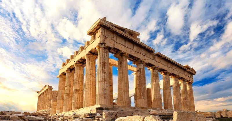 Đền Parthenon, kiệt tác kiến trúc Doric ấn tượng.