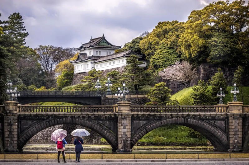 Hoàng cung Tokyo, điểm du lịch nổi tiếng Nhật Bản.