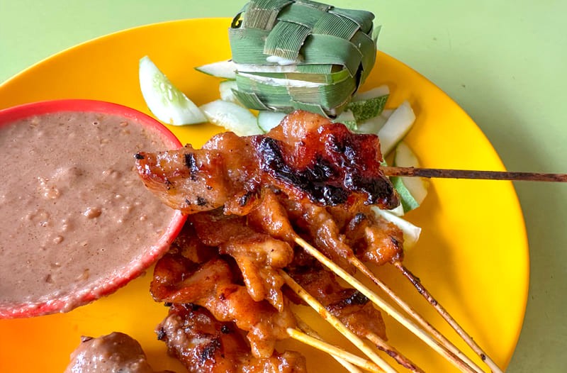 Chai Ho satay: Satay thịt lợn/gà ngon khó cưỡng!