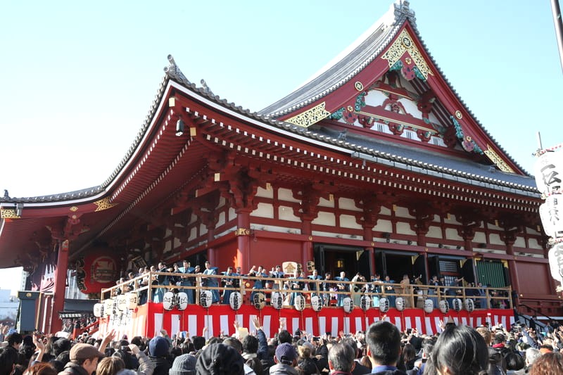 Lễ hội Setsubun ở chùa Senso-ji.