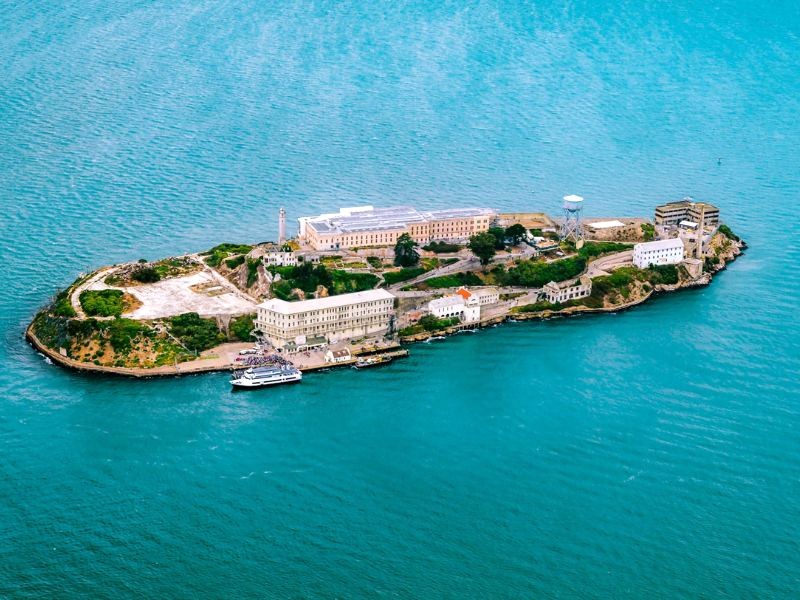 Alcatraz, điểm du lịch nổi tiếng của San Francisco. (Ảnh: Rodrigo Soares)