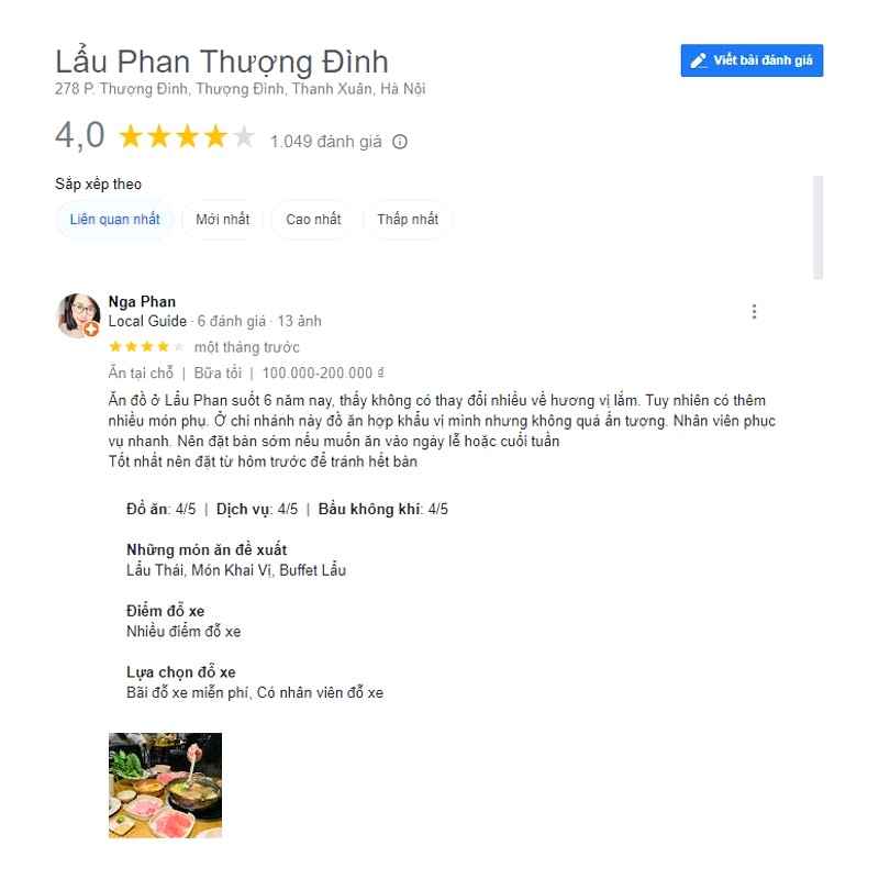 Lẩu Phan Thượng Đình đông khách, hết bàn cuối tuần. Đặt trước để chắc chắn nhé!