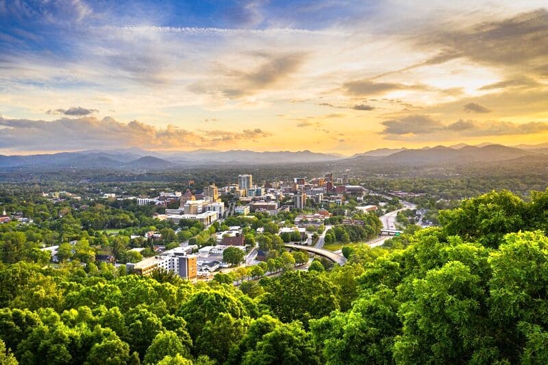 Asheville, dãy núi Blue Ridge