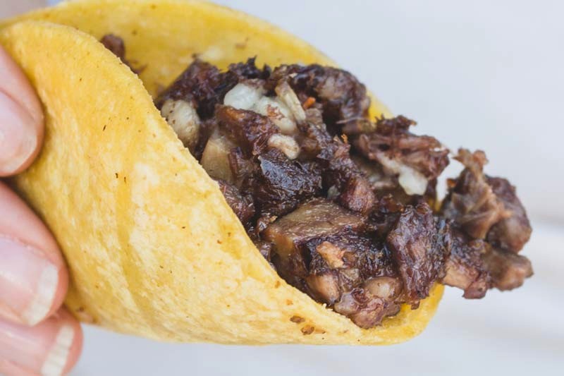 Tacos đầu bò nhân độc đáo.