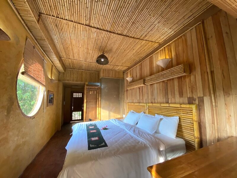 Dao Lodge mang đến không gian thư giãn với căn phòng từ vật liệu thiên nhiên.